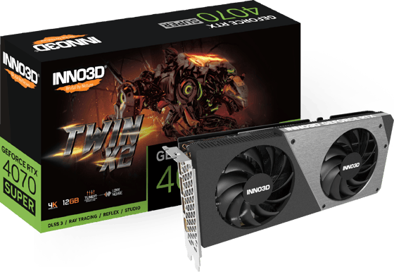 INNO3D GeForce RTX 4070 SUPER 12GB Twin X2